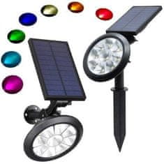 Verkgroup Solar reflektor padló- vagy fali LED RGB lámpa