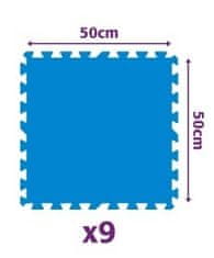 Gre habszivacs alátét a medence alatt 50 x 50 x 0,8 cm - kék