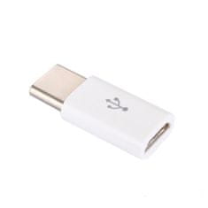 Northix Micro-USB-USB-C adapter - fehér 