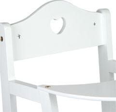 Legler kis lábas fából készült szék babáknak fehér