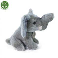 Rappa Plüss ülő elefánt 18 cm ECO-FRIENDLY