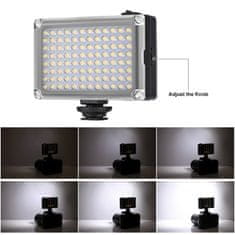 Puluz Studio Light LED lámpa fényképezőgéphez 860lm, fekete