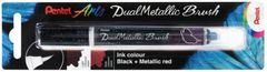 Pentel Dual Metallic Brush ecsetes filctoll - fekete