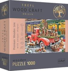Trefl Wood Craft Origin Puzzle Mikulás kis segítői 1000 darab - fából készült