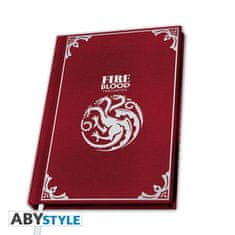 AbyStyle Trónok harca jegyzetfüzet A5 - Targaryen
