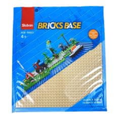 Sluban Bricks Base M38-B0833C 32x32 okker alaplemez