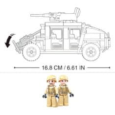 Sluban Army Model Bricks M38-B0837 Hummer terepjáró harci tégla