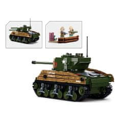 Sluban Army WW2 M38-B1110 M4A3 Sherman harckocsi M4A3 Sherman