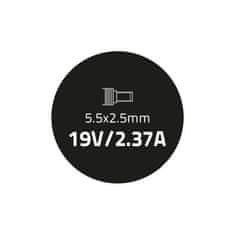 Qoltec Hálózati adapter Toshiba-hoz ultrabook 45W | 19V | 2.37A | 5.5*2.5
