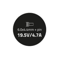 Qoltec AC adapter Sony-hoz 90W | 19.5V | 4.7A | 6.0*4.4+pin | + hálózati kábel