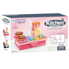 WOOPIE mosogató 2 az 1-ben gyerek konyha rózsaszínű
