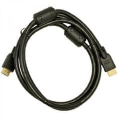 Akyga HDMI 1.4 (M) kábel, Full HD/4K 10.2Gbps, fekete 1.5m