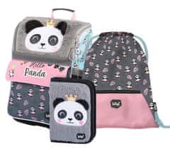 BAAGL 3 SET Zippy Panda: aktatáska, tolltartó, táska, táska