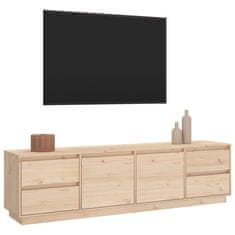 Greatstore tömör fenyőfa TV-szekrény 176x37x47,5 cm