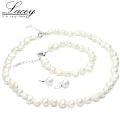 IZMAEL Lacey Luxus Szett-Fehér