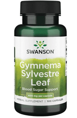 Swanson Gymnema Sylvestre Leaf (Gymnema Sylvestre), 400 mg, 100 kapszula