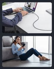 Mcdodo Prisma kábel, gyors, masszív, USB-C, iPhone-hoz, 36W, 1.2m, fekete McDodo CA-3160