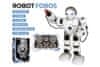 Robot RC FOBOS műanyag interaktív járás 40cm cseh beszélő akkumulátorral USB-vel