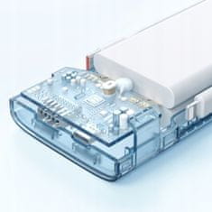 Mcdodo Powerbank, 10000 Mah, 3W1, USB-A, USB-C PD, 22.5W, fehér, Mcdodo MC-1160