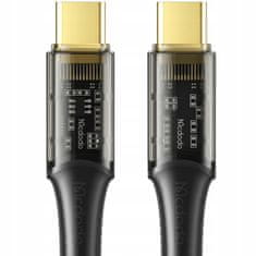 Mcdodo Telefonkábel, erős, szupergyors, USB-C PD kábel, 100W, 1.8m, fekete, Mcdodo