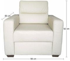 Pyka Bőr szék Modern - tejszínes (G105)