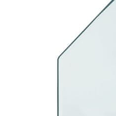 shumee hatszög alakú kandalló-üveglap 120 x 50 cm