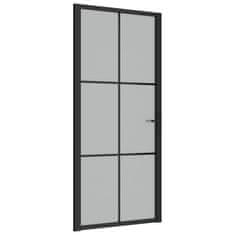 shumee fekete matt üveg és alumínium beltéri ajtó 93 x 201,5 cm