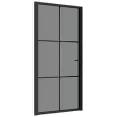 shumee fekete ESG üveg és alumínium beltéri ajtó 102,5 x 201,5 cm