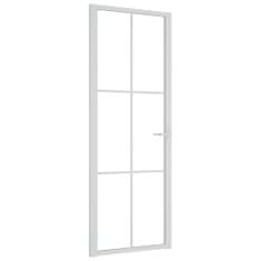 shumee fehér ESG üveg és alumínium beltéri ajtó 76 x 201,5 cm