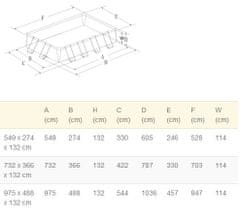 Intex Medence Rectangular Ultra Frame XTR 9,75 x 4,88 x 1,32 m készlet + homokszűrés 9,2 m3/óra