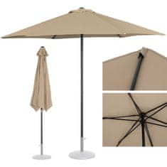 shumee Kerek terasz esernyő átm. 270 cm szürkésbarna