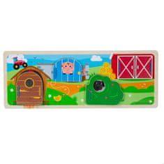 Bigjigs Toys Sensory Puzzle Farm játék