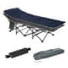Összecsukható ágykészlet kempingezéshez, matraccal, párnával és huzattal Outsunny, Acél/Vászon, Kapacitás 150 kg, 188x64,5x53 cm, kék