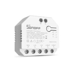 Sonoff Dual R3 kettős relé teljesítménymérő redőnyvezérlővel