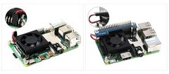 Waveshare Raspberry Pi 4B/3B+/3B processzor ventilátor