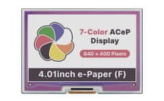 Waveshare 4,01 hüvelykes 7 színű E-Paper E-Ink kijelző modul Raspberry Pi számára
