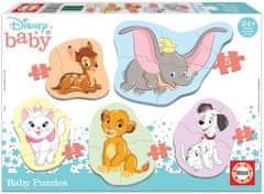 EDUCA Baba puzzle Disney állatok 2, 5in1 (3-5 darab)