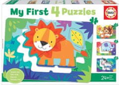 EDUCA Az első puzzle A vadon állatai 4in1 (5,6,7,8 db)