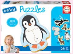 EDUCA Baby Puzzle Polar Animals 5in1 (3-5 darab)