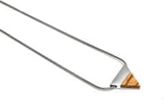 BeWooden női nyaklánc fából készült részletekkel Lini Necklace Triangle ezüst