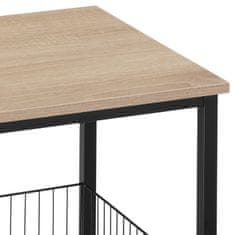 tectake Grimsby asztalka 40x40x55,5cm - Könnyű fa, tölgy Sonoma