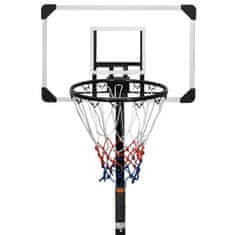 Greatstore átlátszó polikarbonát kosárlabdaállvány 216-250 cm