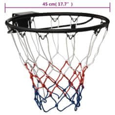 Greatstore fekete acél kosárlabda gyűrű 45 cm