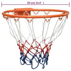 Greatstore narancssárga acél kosárlabda gyűrű 39 cm