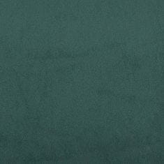Greatstore 2 részes sötétzöld bársony ülőgarnitúra párnákkal