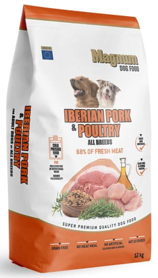 Magnum Iberian Pork & Chicken All Breed, 12 kg