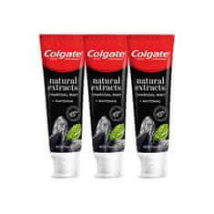 Colgate Fehérítő fogkrém aktív szénnel Naturals Charcoal Trio 3 x 75 ml