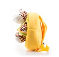 G21 Toy Hátizsák plüss zsiráffal, sárga színű