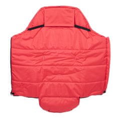 Cuculo Izlandi gyapjú vízhatlan pehelypaplan kabát, elöl zárható, juhgyapjú, világos piros