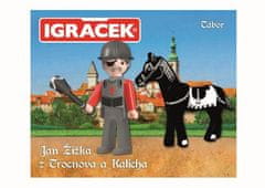 Igráček - Jan Žižka Trocnov és Kalicha - figura, ló és páncélzat